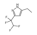 5-ethyl-3-(1,1,2,2-tetrafluoroethyl)-1H-pyrazole Structure