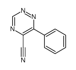 6-phenyl-1,2,4-triazine-5-carbonitrile结构式