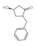 1-苄基-4(S)-羟基吡咯烷-2-酮结构式