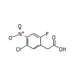2-(5-Chloro-2-fluoro-4-nitrophenyl)acetic Acid Structure