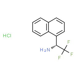 (r)-2,2,2-trifluoro-1-(naphthalen-1-yl)ethan-1-amine hcl structure