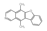 Benzofuro[2,3-g]isoquinoline,5,11-dimethyl- Structure