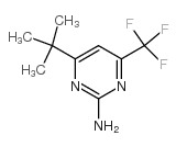 4-叔丁基-6-三氟甲基-2-嘧啶胺结构式