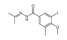 3,5-Diiodo-4-methoxy-benzoic acid isopropylidene-hydrazide Structure