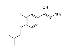 3,5-diiodo-4-(2-methylpropoxy)benzohydrazide Structure