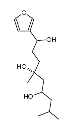 (4R)-1-(furan-3-yl)-4,8-dimethylnonane-1,4,6-triol Structure