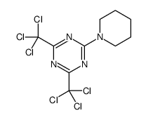 2-piperidin-1-yl-4,6-bis(trichloromethyl)-1,3,5-triazine结构式