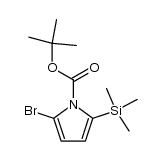 tert-butyl 2-bromo-5-(trimethylsilyl)-1H-pyrrole-1-carboxylate结构式