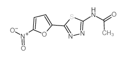 Acetamide,N-[5-(5-nitro-2-furanyl)-1,3,4-thiadiazol-2-yl]-结构式