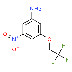 3-NITRO-5-(2,2,2-TRIFLUORO-ETHOXY)PHENYLAMINE structure