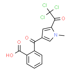 2-([1-METHYL-5-(2,2,2-TRICHLOROACETYL)-1H-PYRROL-3-YL]CARBONYL)BENZENECARBOXYLIC ACID Structure