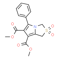 DIMETHYL 2,2-DIOXO-5-PHENYL-2,3-DIHYDRO-1H-2LAMBDA6-PYRROLO[1,2-C][1,3]THIAZOLE-6,7-DICARBOXYLATE结构式