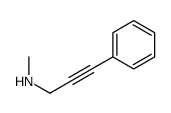 1-(甲基氨基)-3-苯基-2-丙炔结构式