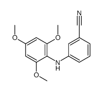 3-[(2,4,6-Trimethoxyphenyl)amino]benzonitrile结构式