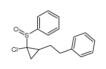 1-chloro-1-(2-phenylethyl)-2-(phenylsulfinyl)cyclopropane结构式