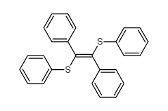 (E)-1,2-bis(phenylthio)-1,2-diphenylethene结构式