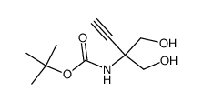 Carbamic acid, [1,1-bis(hydroxymethyl)-2-propynyl]-, 1,1-dimethylethyl ester结构式