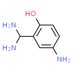 Phenol, 4-amino-2-(diaminomethyl)- (9CI) structure