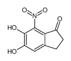 1H-Inden-1-one,2,3-dihydro-5,6-dihydroxy-7-nitro-(9CI) picture