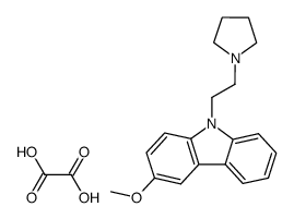 3-Methoxy-9-(2-pyrrolidin-1-yl-ethyl)-9H-carbazole; compound with oxalic acid结构式