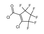 1-chloro-2-chloroformylhexafluoro-1-cyclopentene结构式