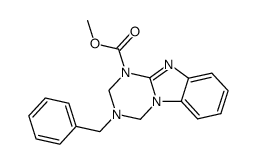 3-benzyl-3,4-dihydro-2H-benzo[4,5]imidazo[1,2-a][1,3,5]triazine-1-carboxylic acid methyl ester Structure