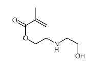 2-Methylpropenoic acid 2-[(2-hydroxyethyl)amino]ethyl ester structure