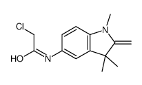 5-CHLOROACETAMIDO-2-METHYLENE-1,3,3-TRIMETHYLINDOLINE结构式