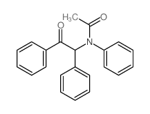 Acetamide,N-(2-oxo-1,2-diphenylethyl)-N-phenyl- Structure