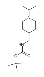 (1-Isopropyl-piperidin-4-ylmethyl)-carbamic acid tert-butyl ester结构式