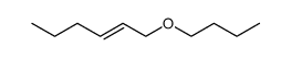 (E)-1-Butoxy-2-hexene Structure