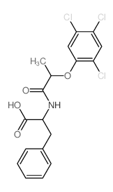 3-phenyl-2-[2-(2,4,5-trichlorophenoxy)propanoylamino]propanoic acid Structure