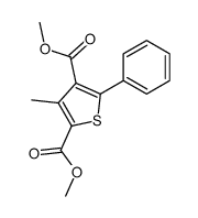 dimethyl 3-methyl-5-phenylthiophene-2,4-dicarboxylate结构式