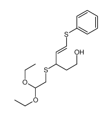 3-(2,2-diethoxyethylsulfanyl)-5-phenylsulfanylpent-4-en-1-ol Structure