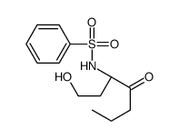 N-[(3S)-1-hydroxy-4-oxoheptan-3-yl]benzenesulfonamide结构式