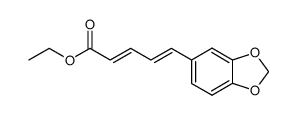 all-trans-5-(3,4-Methylendioxyphenyl)-2,4-pentadiensaeureethylester Structure