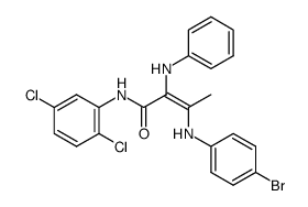 (Z)-3-(4-Bromo-phenylamino)-2-phenylamino-but-2-enoic acid (2,5-dichloro-phenyl)-amide Structure