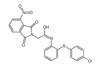 N-[2-(4-chlorophenyl)sulfanylphenyl]-2-(4-nitro-1,3-dioxoisoindol-2-yl)acetamide Structure