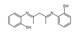 2,2-[(1,3-dimethyl-1,3-propanediylidene)dinitrilo]bis-benzenethiol Structure