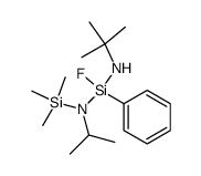 tert.butylamino-isopropyl(trimethylsilyl)-aminofluorphenylsilan Structure