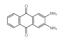 9,10-Anthracenedione,2,3-diamino- Structure