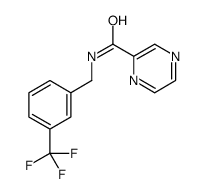 Pyrazinecarboxamide, N-[[3-(trifluoromethyl)phenyl]methyl]- (9CI) structure