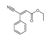 ethyl 3-cyano-3-phenylprop-2-enoate结构式