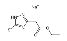 3-carbethoxymethyl-1,2,4-triazole-5-thiol sodium salt结构式