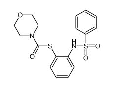 S-[2-(benzenesulfonamido)phenyl] morpholine-4-carbothioate结构式