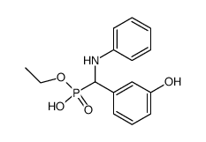 [(3-Hydroxy-phenyl)-phenylamino-methyl]-phosphonic acid monoethyl ester Structure