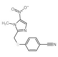 4-(1-Methyl-5-nitro-1H-imidazol-2-ylmethylsulfanyl)-benzonitrile Structure