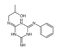 1-[(4-amino-6-anilino-1,3,5-triazin-2-yl)amino]propan-2-ol Structure