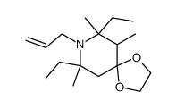 8-aza-8-allyl-6,7,9-trimethyl-7,9-diethyl-1,4-dioxaspiro[4.5]decane Structure