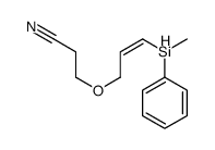 3-[3-[methyl(phenyl)silyl]prop-2-enoxy]propanenitrile结构式